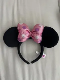 【即購入可】【大人気定番】ミニーマウス 耳カチューシャ スパンコール