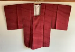 臙脂色の道行コート(中古品)