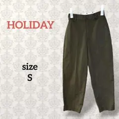 ホリデイ【S】バレルレックパンツ カーキ カジュアル ストリート オリーブのサムネイル