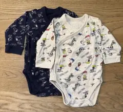 ユニクロ　スヌーピー 長袖ラップボディ 2枚セット