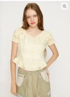 PUFF SLEEVES WOVEN トップス IVOYのサムネイル