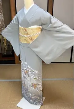 正絹豪華色留4点フルセット 色留袖　袋帯　帯締め帯揚げ