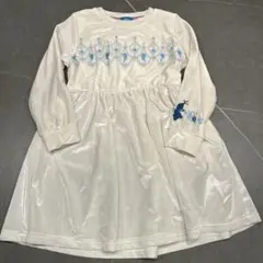 Disney Frozen 【100】ワンピース ホワイト　アナ雪