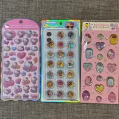 ⑦【３点セット】 国内正規品 コットンパフィー　おはじきシール キラコロ