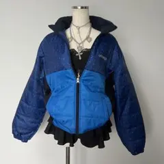 00s 軽量 y2k 平成ギャル スポーツミックス 中綿 ジャンパー