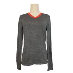 美品✨NIKEGOLF レディースゴルフウェア ニット 長袖 グレー Lサイズ