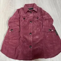 コーデュロイ シャツワンピ