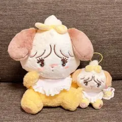 mikko ふわふわBABYぬいぐるみ　マスコット スフレ　2点セット