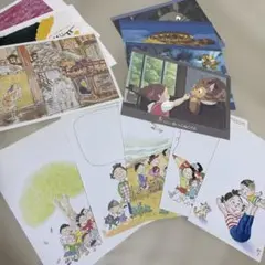 ポストカードセット 12枚まとめ売り　サザエさん　となりのトトロ　千と千尋など