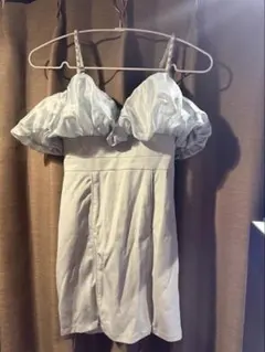 JEWELS 水色 フリルタイトドレス