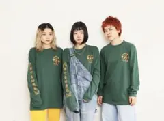 SHISHAMO×CandyStripper CHINALONGTシャツグリーン