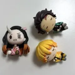 鬼滅の刃　一番くじ　ちょこのっこフィギュア　竈門炭治郎　竈門禰豆子　我妻善逸