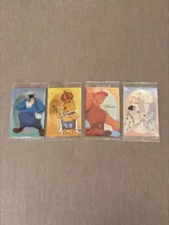 ディズニーキャラクター カード 4枚セット