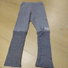 Aautumn ストライプ裾ニットパンツ 95cm以下