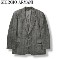 GIORGIO ARMANI ヘリンボーン ツイード テーラードジャケット 50