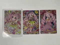 ひみつのアイプリ リング3•4だん フラワーバズリウムコスモスピンクサインカード
