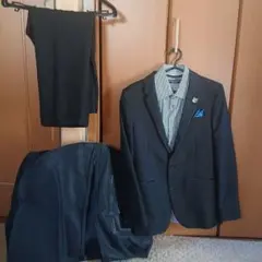 MICHIKO LONDON 卒業式　男子フォーマル　黒スーツ シャツ 160