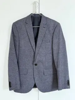 H&M スリムフィット チャコールグレー ビジネススーツ