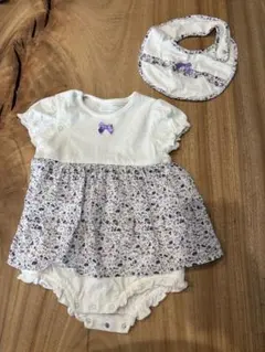 花柄ツーウェイ・ドレスオールセット