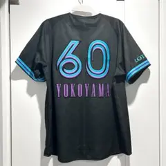 千葉ロッテマリーンズ　横山　ブラックサマー　BSW　ユニフォーム　S　着用回数少