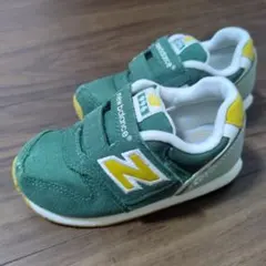 new balance 996 キッズスニーカー 緑/黄色