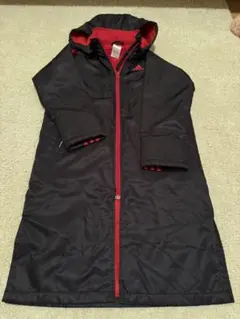 adidas ベンチコート 黒/赤 130サイズ