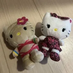 ハローキティ ヒョウ柄ドレス ぬいぐるみ - メルカリ