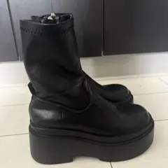 サイドゴアブーツ 厚底