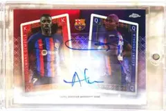 デンベレ オショアラ ダブル サイン バルセロナ psg auto topps