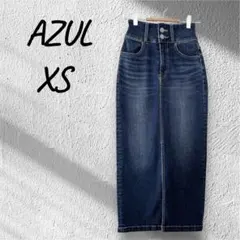 AZUL by MOUSSY ハイウエスト タイト デニムスカート 小さめ XS