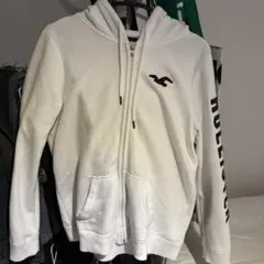 Hollister フルジップパーカー ホワイト L