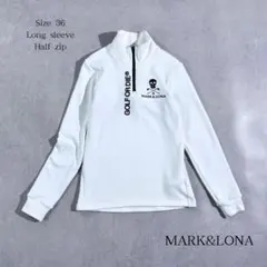 美品 MARK&LONA ハーフジップフリース 裏起毛 36 日本製