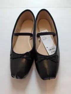 GU ストラップバレエシューズ ブラック M 新品・未使用品（タグ付）