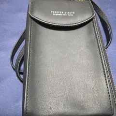 FOREVER MINEYO スマホショルダーバッグ ブラック