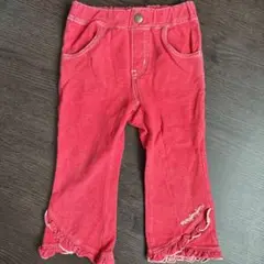 ムージョンジョン 女の子 size100 ズボン パンツ 赤