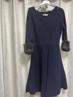 【美品】アプワイザーリッシェ　ファー付きワンピース