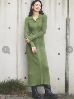 ニットロングワンピース