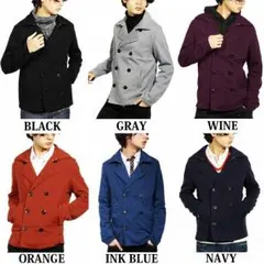 秋冬オシャレ☆　ピーコート メンズ Pコート コート アウター