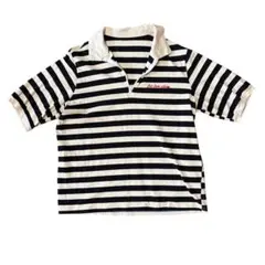 ストライプ ポロシャツ 半袖