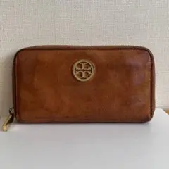 トリーバーチ ブラウンベージュ　茶　長財布