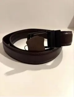 Leather Belt, Genuine Cowhide Leather, Adjustable Waist Belt, Men's Belt, Buckle, Brown, 120cm