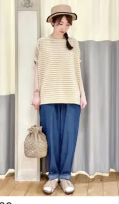 サマンサモスモス　デニムスラウチパンツ