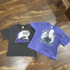 ディズニー　悪役　ハロウィンTシャツ　110トップスアースラ　マレフィセント半袖