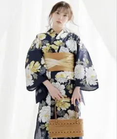 Dita 浴衣 湊色の水彩紫陽花 ゆかた しわ兵児帯 腰ひも dita 浴衣5点セット 湊色の水彩紫陽花 - メルカリ