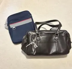 イーストボーイ ブラウン 合成皮革 ハンドバッグ 中型