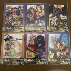 一番くじ ワンピース覇王ノ兆 H賞 アートプレート-討ち入りバトル-6枚セット