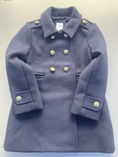 GAP KIDS 120cm ウール混コート ネイビー 美品