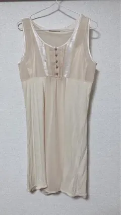 ONE AFTER ANOTHER ノースリーブワンピース ベージュ