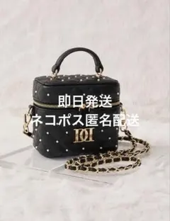 ダーリッチキルティング ブラックハンドバッグ（即発送） ダーリッチ Darich キルティング スクエア ミニバッグ ショルダー