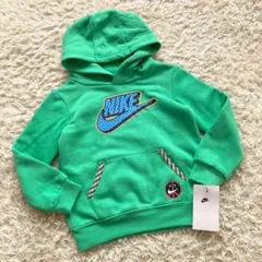 未使用 NIKE 裏起毛 スウェット トレーナー パーカー 95cm 3T 緑